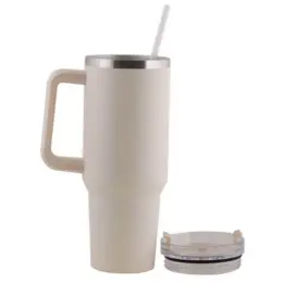 1200ml Hardy Travel Tumbler Cream Open Image